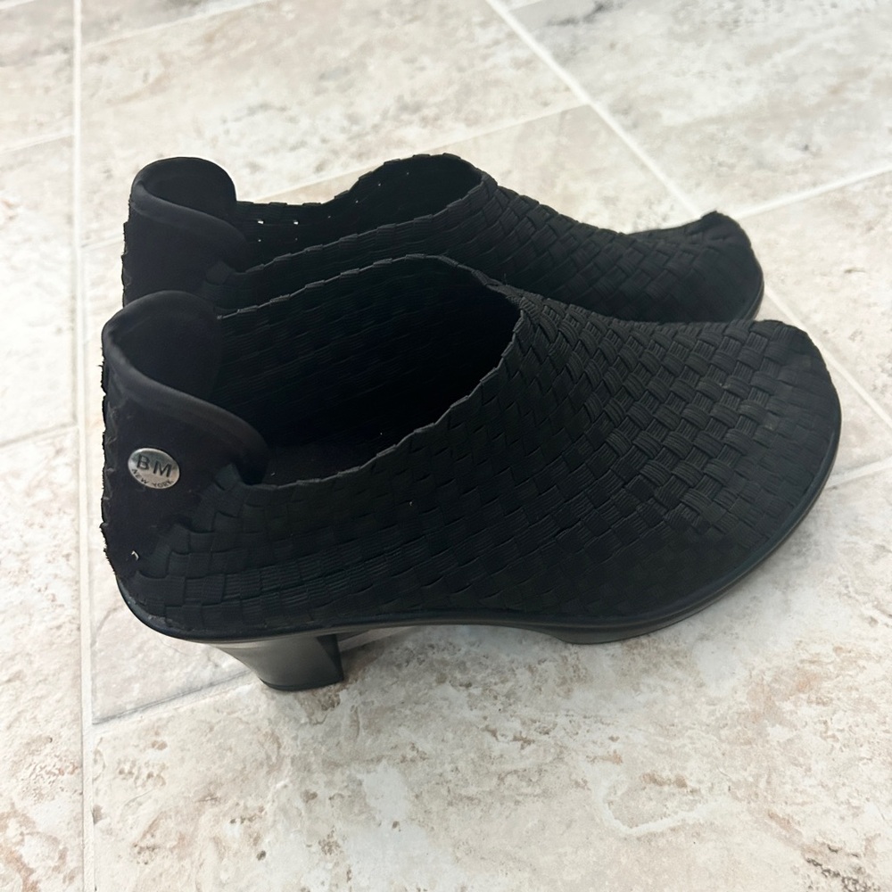 Bernie Mev Women's Chesca Black Woven Shoes 37 - Picture 2 of 5